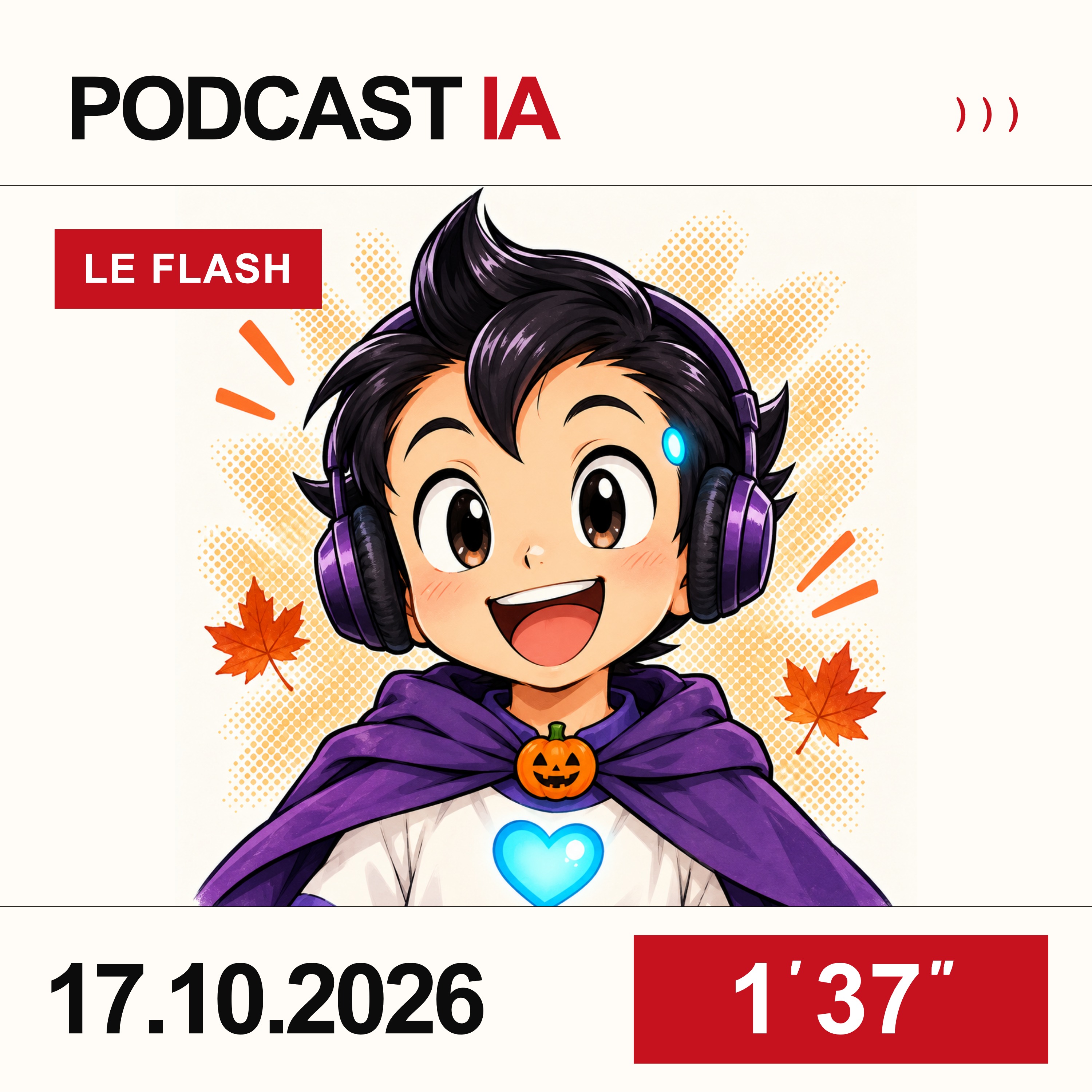Pochette du Flash du 17 octobre 2026, illustrée avec iAstro