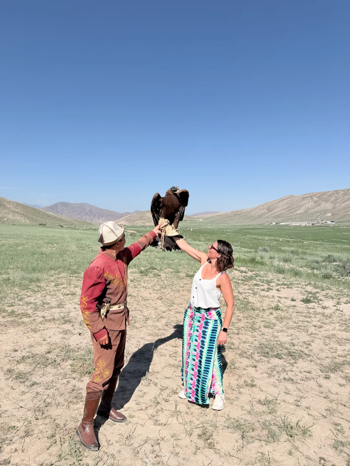 Marion et l'aigle royal, ailes déployées